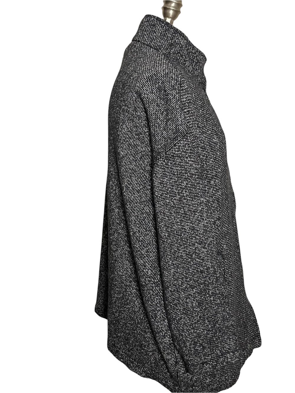 Eileen Fisher Organic Cotton Terry Stand Collar Jacket Minimalist Comfort XS - Picture 9 of 14